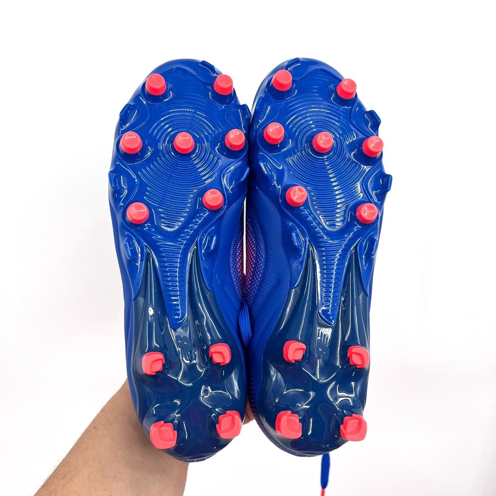 NEW Tekela Team low laced FC v5 soccer cleats blue red uisex 6.5 womens 8 wide - Picture 9 of 11